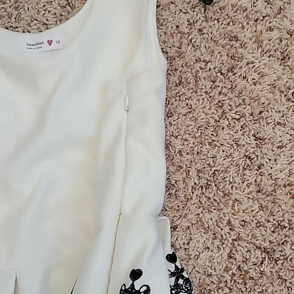 Black and white formal dress - Picture 5 of 13